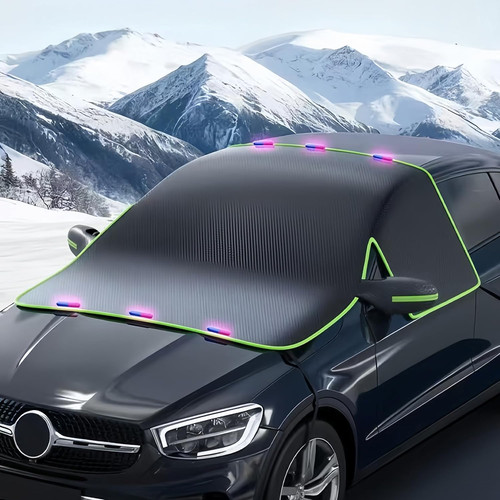 Windshield snow cover car - snow,
